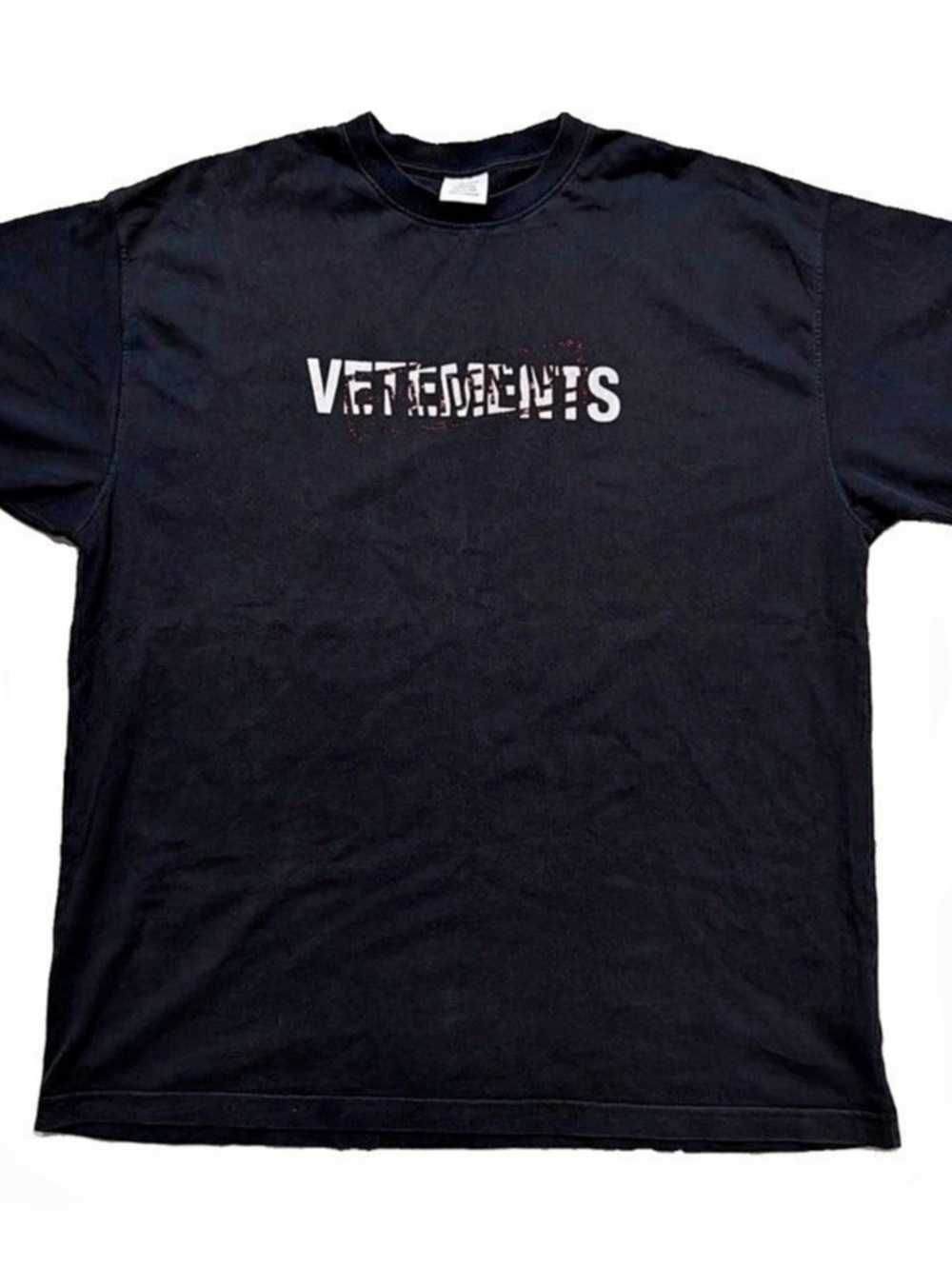 Vetements Black Graphic Tee Size 2XL Rare Mens